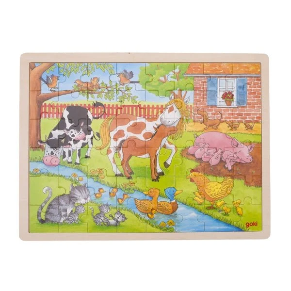 Einlegepuzzle Leben auf dem Bauernhof