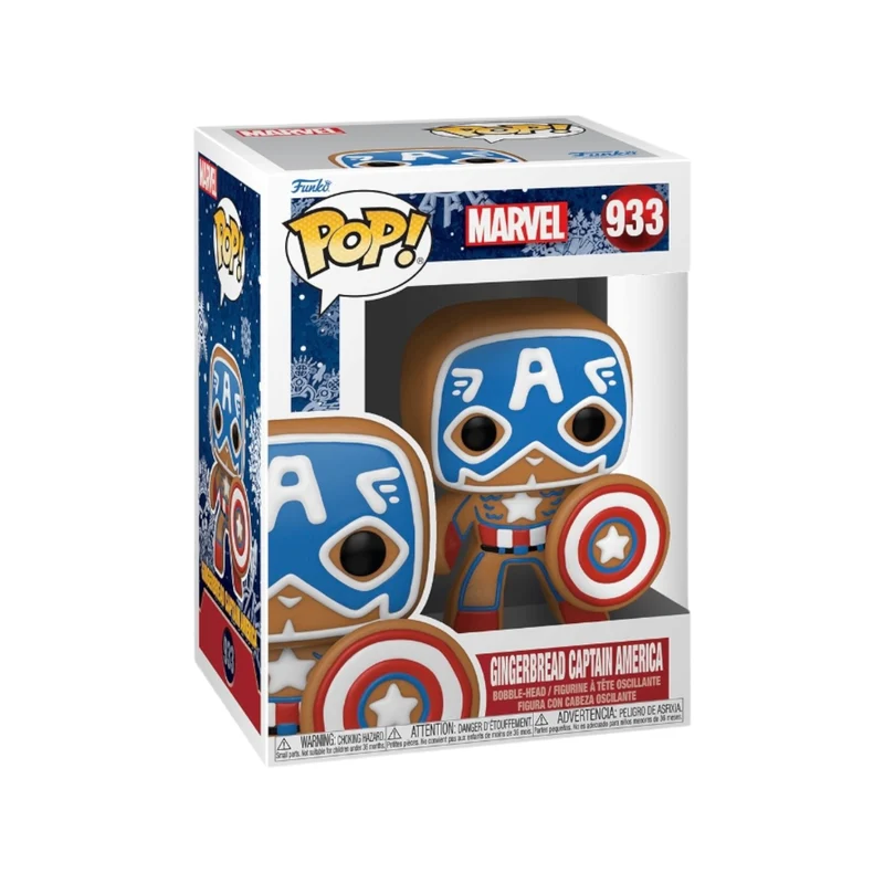 Gingerbread Captain America #933 Funko Pop! - Marvel