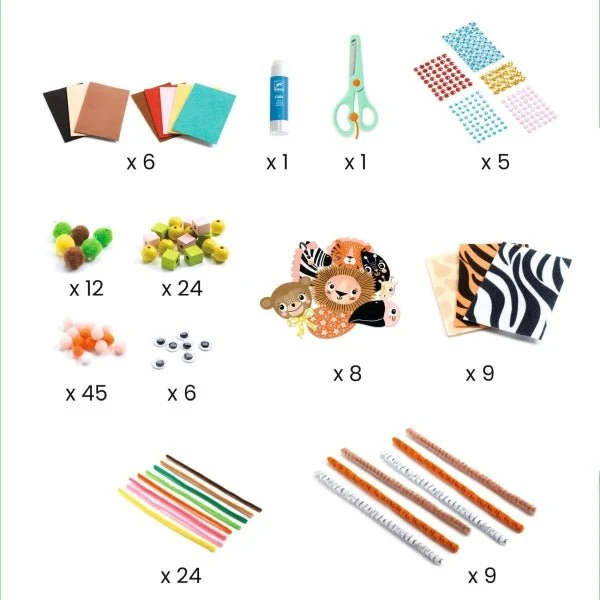 Kreativbox Dschungeltiere – Djeco