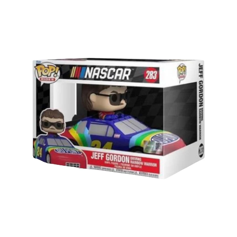 Jeff Gordon Driving Rainbow Warrior #283 Deluxe Funko Pop! - Rides - NASCAR