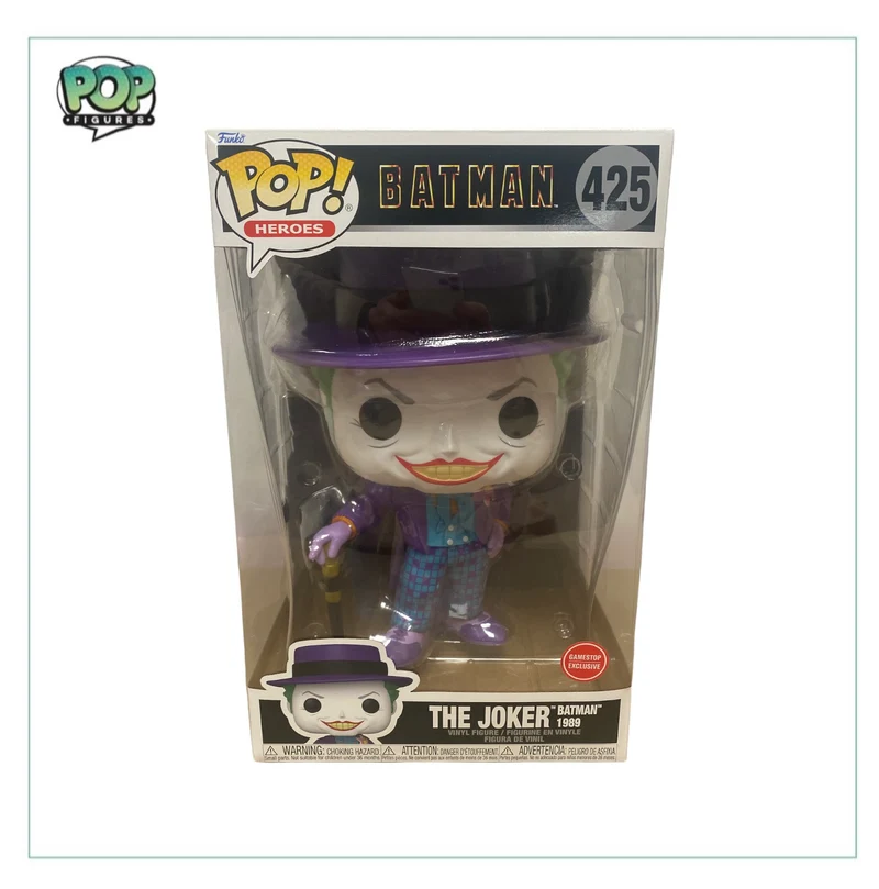 The Joker Batman 1989 #425 (10 Inch) Funko Pop! - Batman - GameStop Exclusive