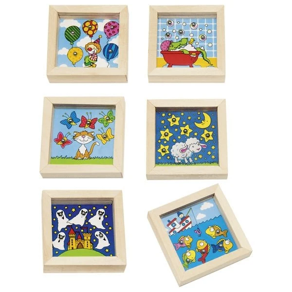 Geduldspiel Quadrat aus Holz