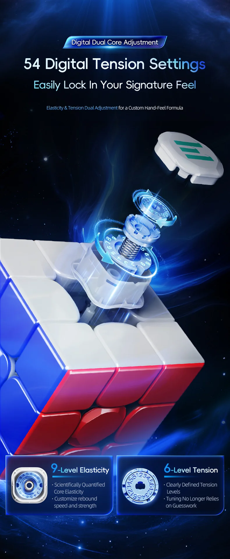 HuaMeng TG V2 3x3 (8-Magnet Ball-Core + UV)