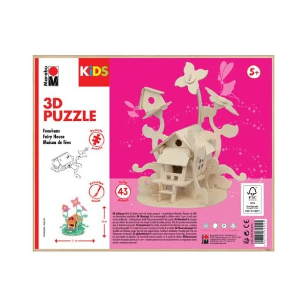 Marabu KiDS 3D Puzzle Feenhaus
