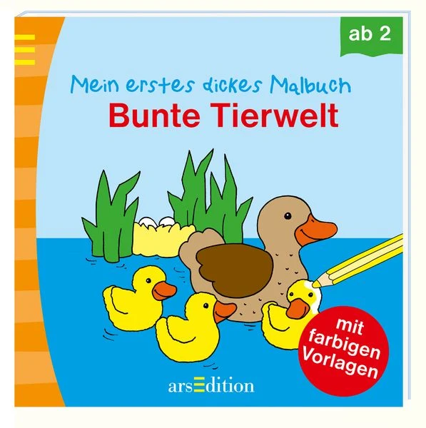 Mein erstes dickes Malbuch - Bunte Tierwelt