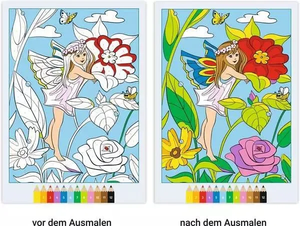 Malen nach Zahlen - CreArt- Feen, Elfen, Meerjungfrauen