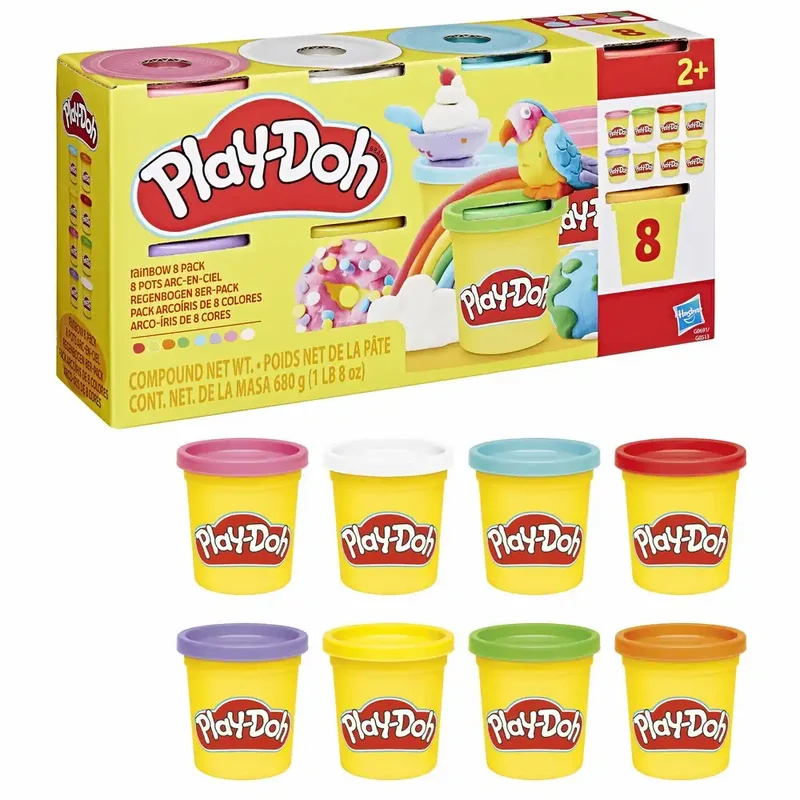 Play-Doh Spielknete Regenbogen 8 x 85 g