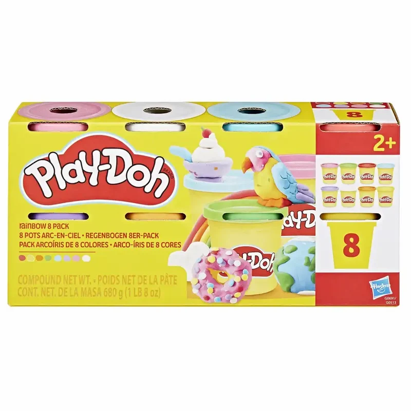 Play-Doh Spielknete Regenbogen 8 x 85 g