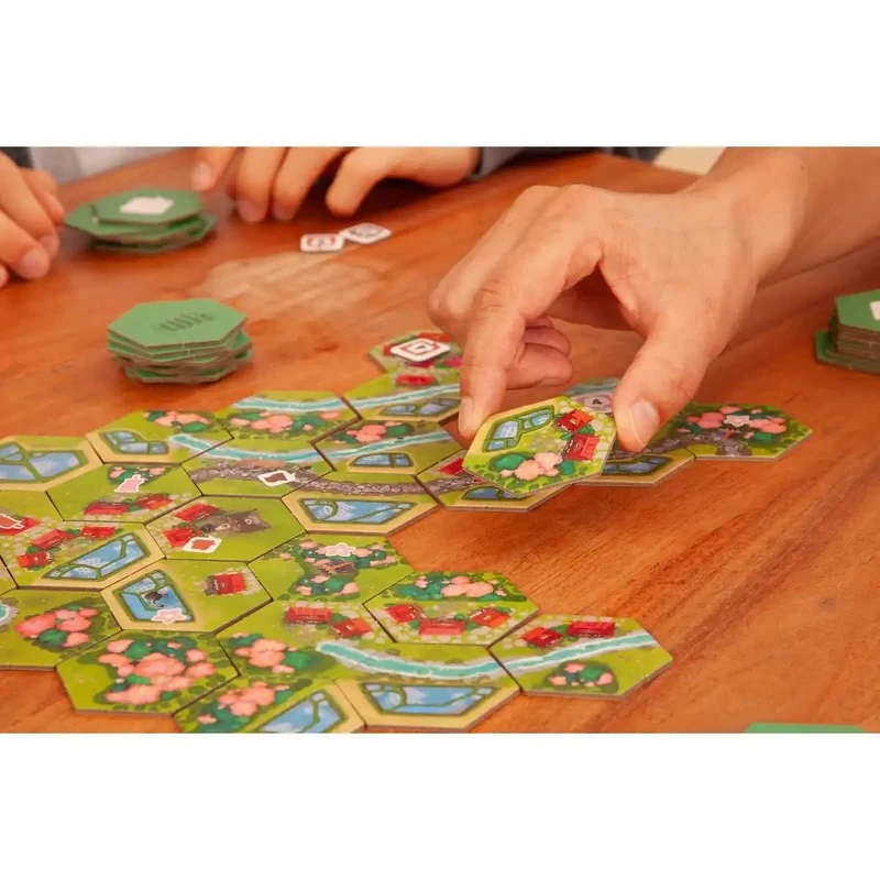 Dorfromantik – Sakura Brettspiel – Kooperatives Familienspiel