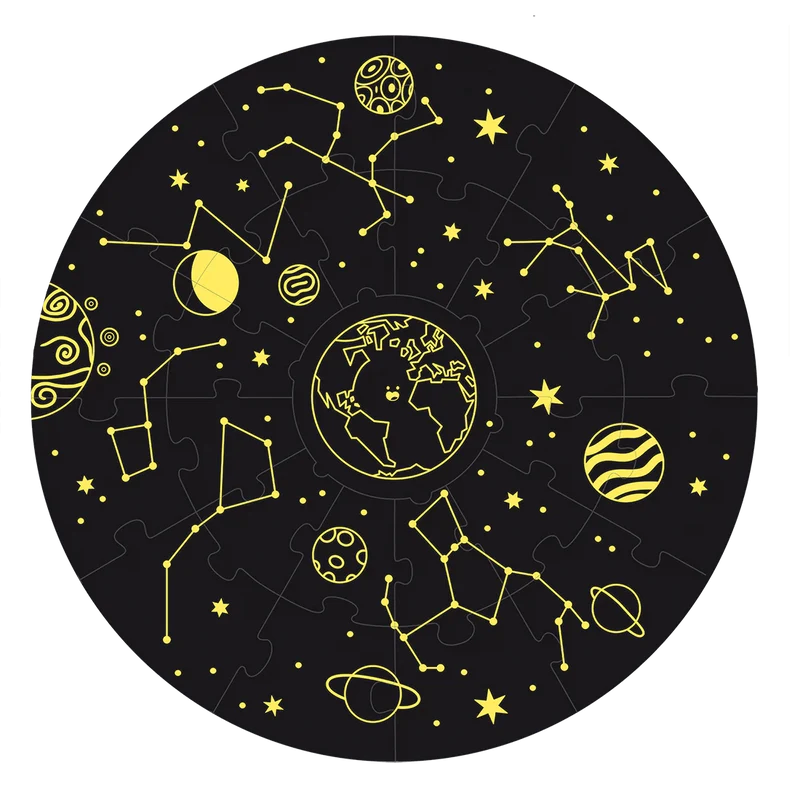 Goula XXL Space Puzzle – Leuchtendes Lernpuzzle