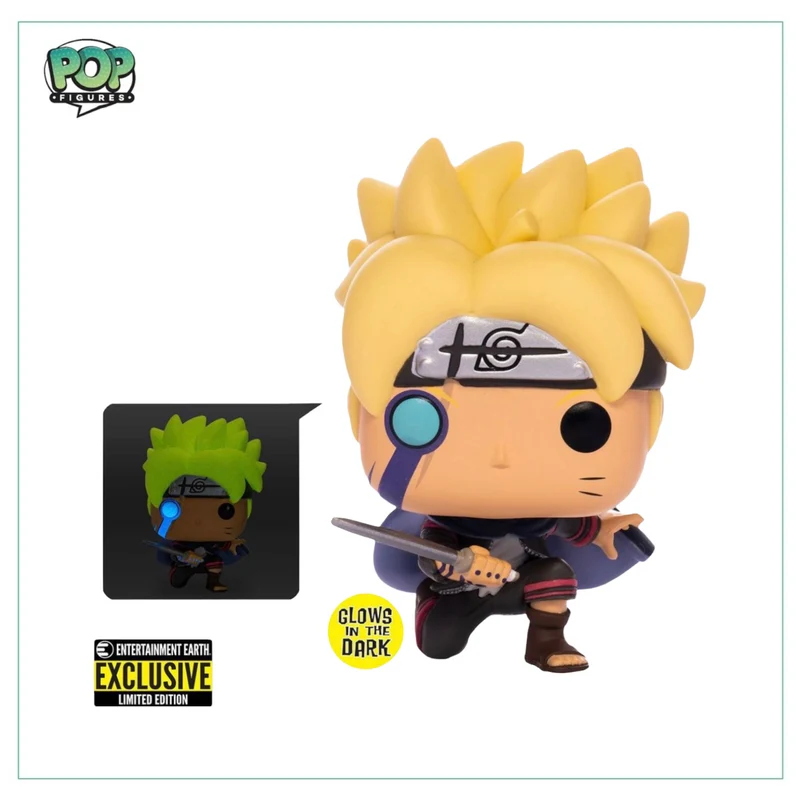 Boruto W/ Marks #1035 (Glows in the Dark) Funko Pop! - Boruto - Entertainment Earth Exclusive
