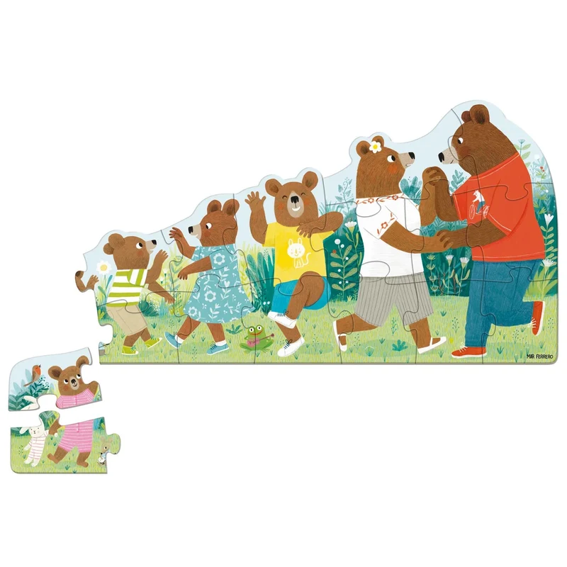 Goula XXL Puzzle Bärenfamilie – Nachhaltiges Lernpuzzle