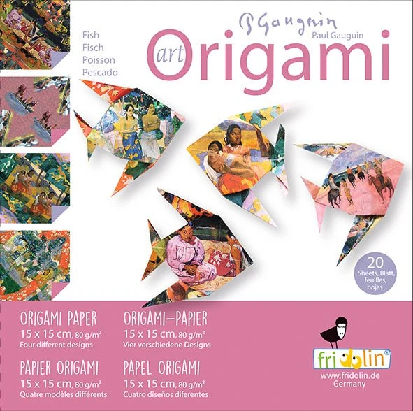 Art Origami - Paul Gauguin - Fisch - 15x15 cm