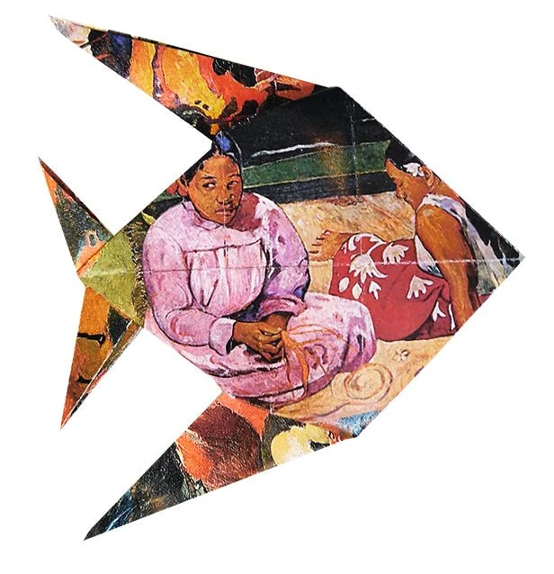 Art Origami - Paul Gauguin - Fisch - 15x15 cm