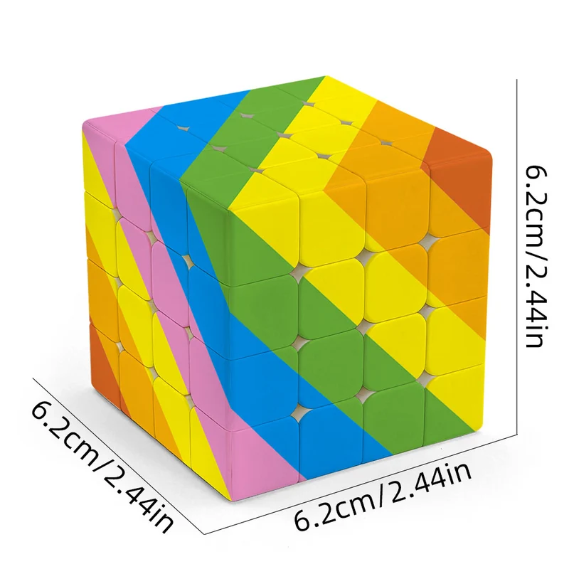 Ziina Rainbow Cube 4x4 (6-Color)