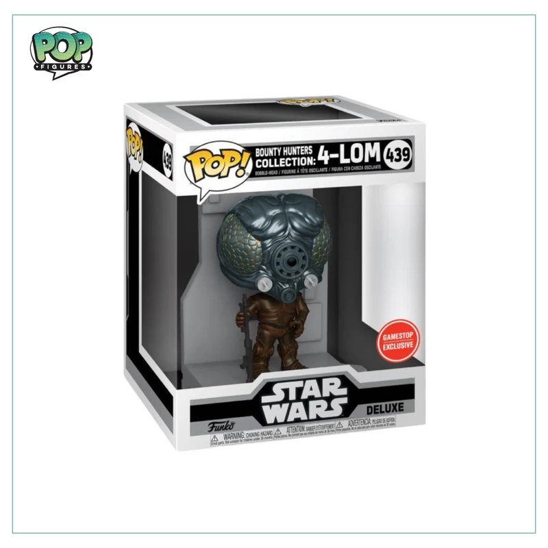 Bounty Hunters Collection: 4-Lom #439 Deluxe Funko Pop! Star Wars - Gamestop Exclusive