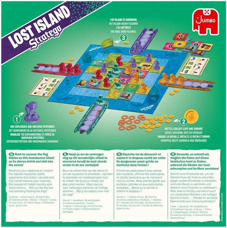 Jumbo Stratego Lost Island – Familienspiel