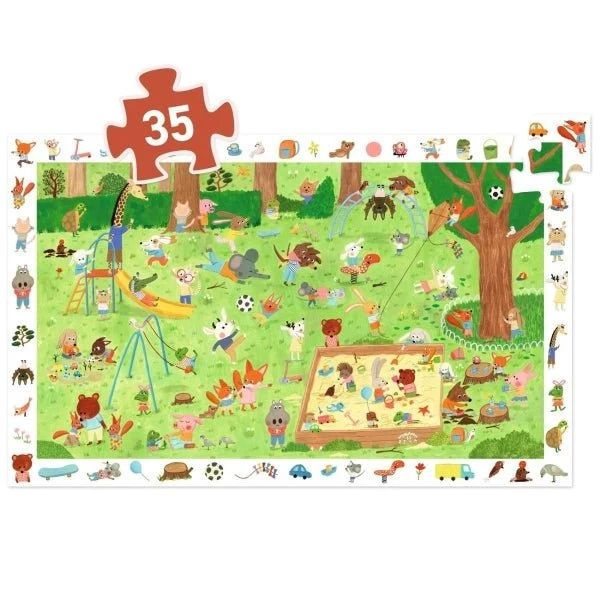 Wimmelpuzzle Spielplatz 35 Teile – Djeco