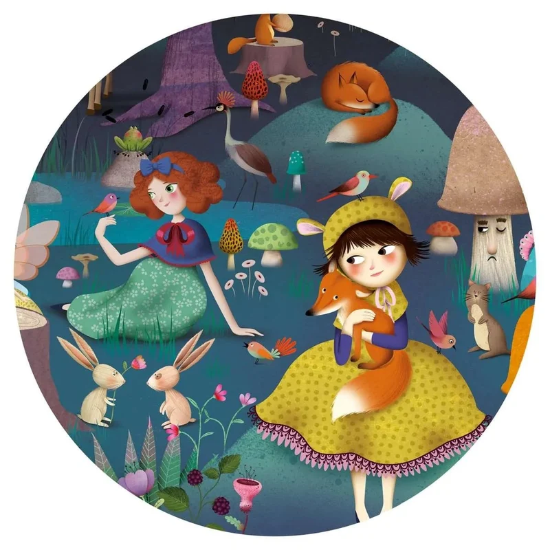 Wimmelpuzzle: Der verwunschene Wald - 100 Teile