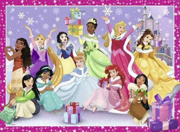 Ravensburger - Disney Prinzessin - Ein zauberhaftes Weihnachtsfest, 200 Teile