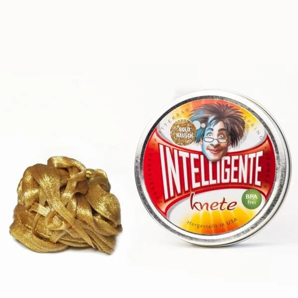 Intelligente Knete Goldrausch – Weiche Metallic-Knete in Goldoptik