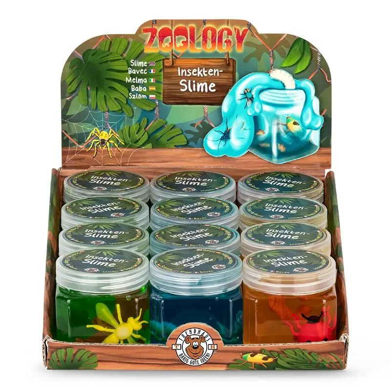 Insekten-Slime 125 g – Bunter Schleim mit Insektenfiguren