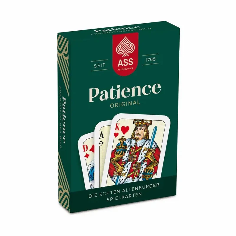 Mini Patience Spielkarten – Französisches Bild im Doppelset