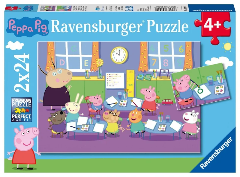Kinderpuzzle ab 4 Jahren - Peppa in der Schule - 24 Teile