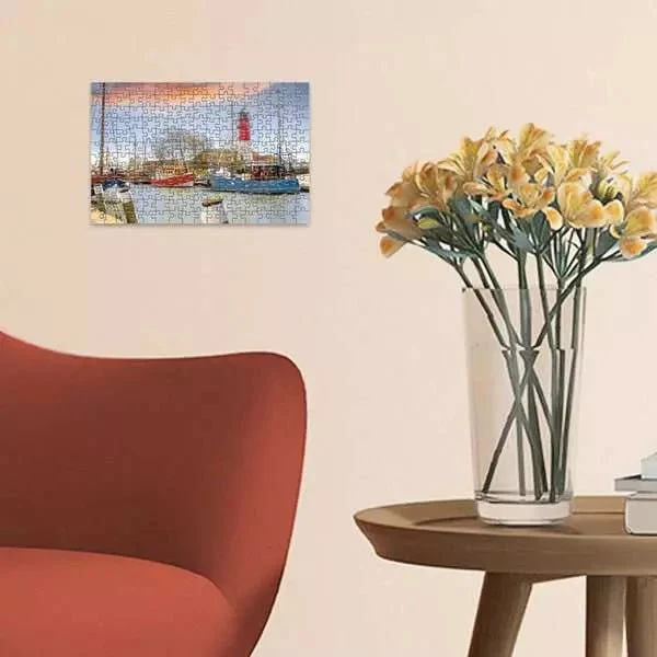 Puzzle 200 Teile -Der Hafen von Büsum
