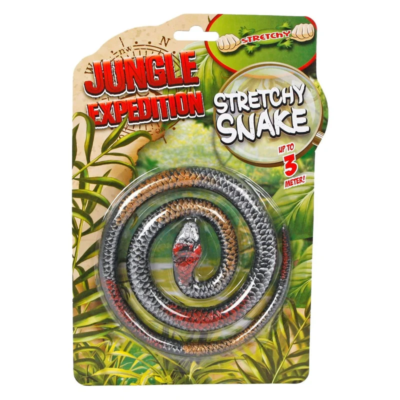 Stretch Figur Djungle Expedition Schlange braun/grau