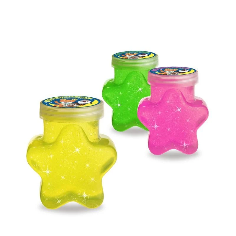 Trendhaus Glibber-Knete mit Glitzer – 3-fach sortiert