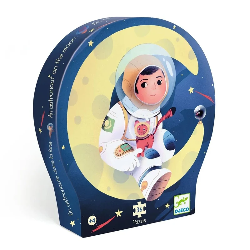 Djeco Puzzle Astronaut – 36-teiliges Weltraum-Puzzle