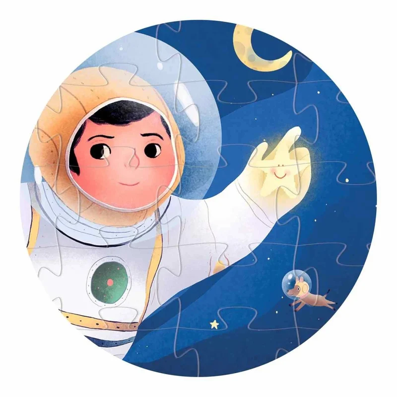 Djeco Puzzle Astronaut – 36-teiliges Weltraum-Puzzle