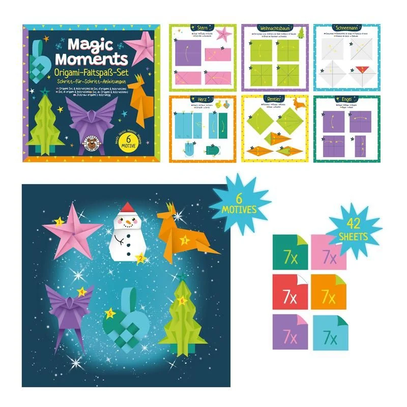 Magic Moments - Origami-Faltspaß-Set 42 Blätter