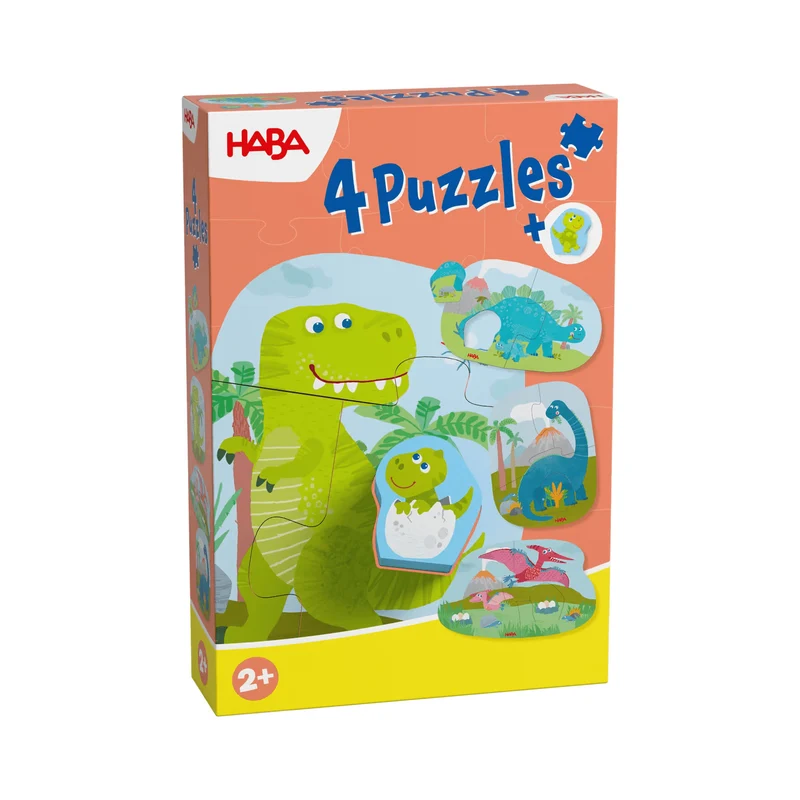 HABA 4 erste Puzzles – Dinos Lernpuzzle ab 2 Jahren