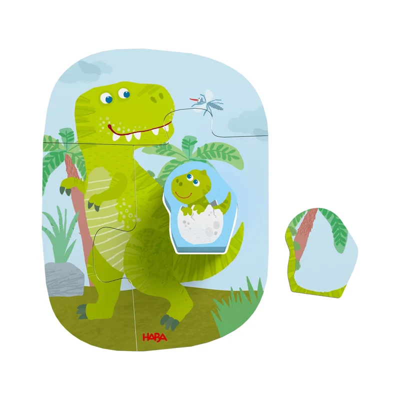 HABA 4 erste Puzzles – Dinos Lernpuzzle ab 2 Jahren
