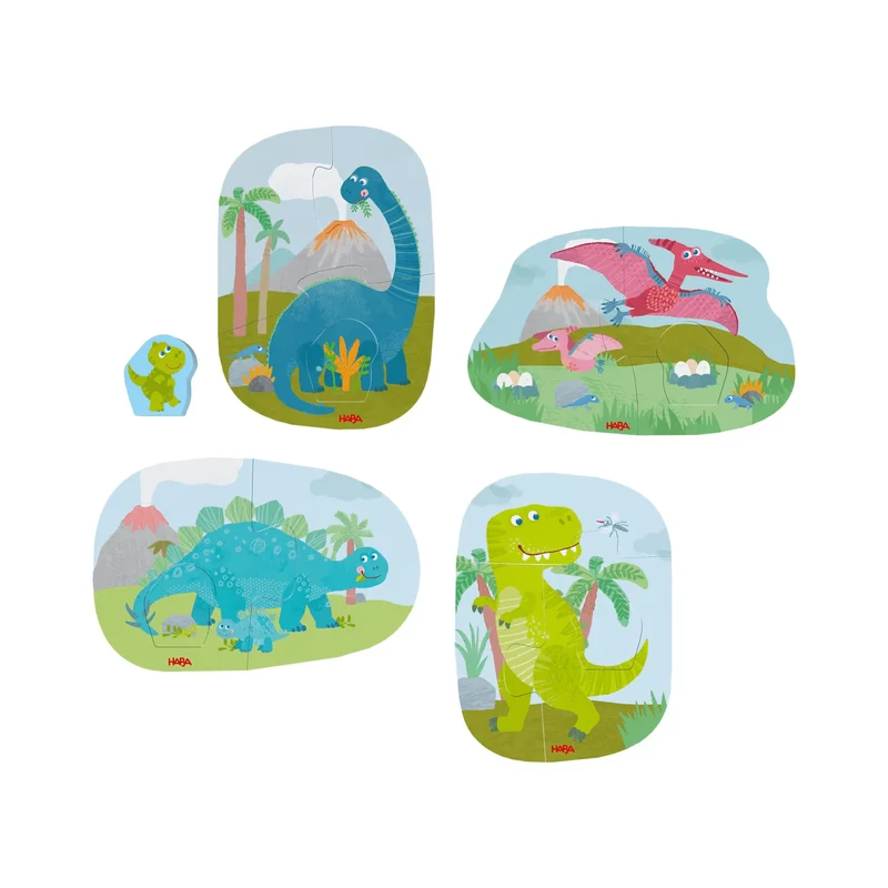 HABA 4 erste Puzzles – Dinos Lernpuzzle ab 2 Jahren