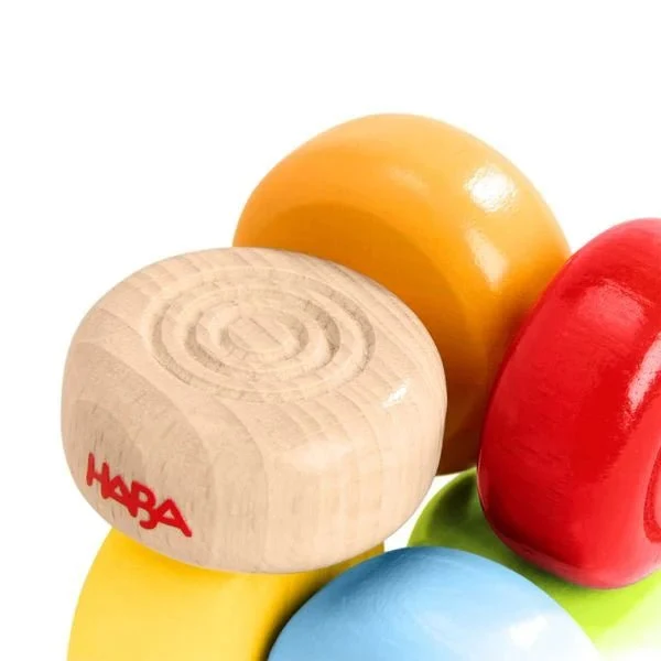 HABA Greifling Drops – Buntes Holzspielzeug für Babys