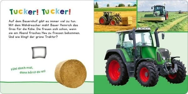 Hör mal rein, wer kann das sein? – Meine ersten Fahrzeuge Sound- und Fühlbuch
