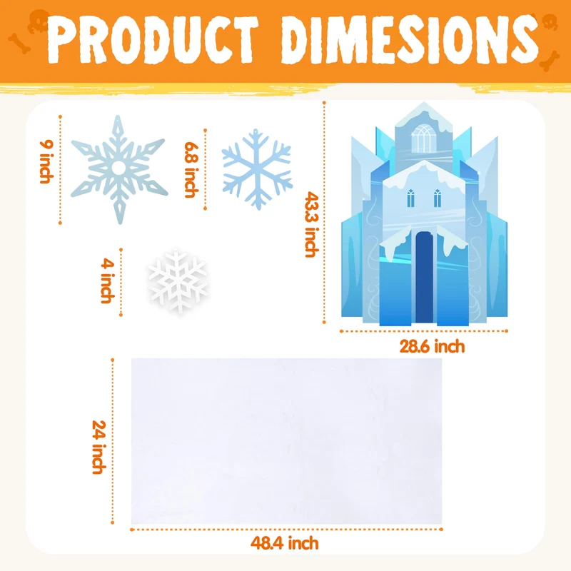 Halloween Trunk or Treat Ice Kit Snow Castle Theme Decorations