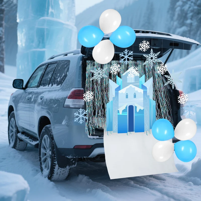 Halloween Trunk or Treat Ice Kit Snow Castle Theme Decorations