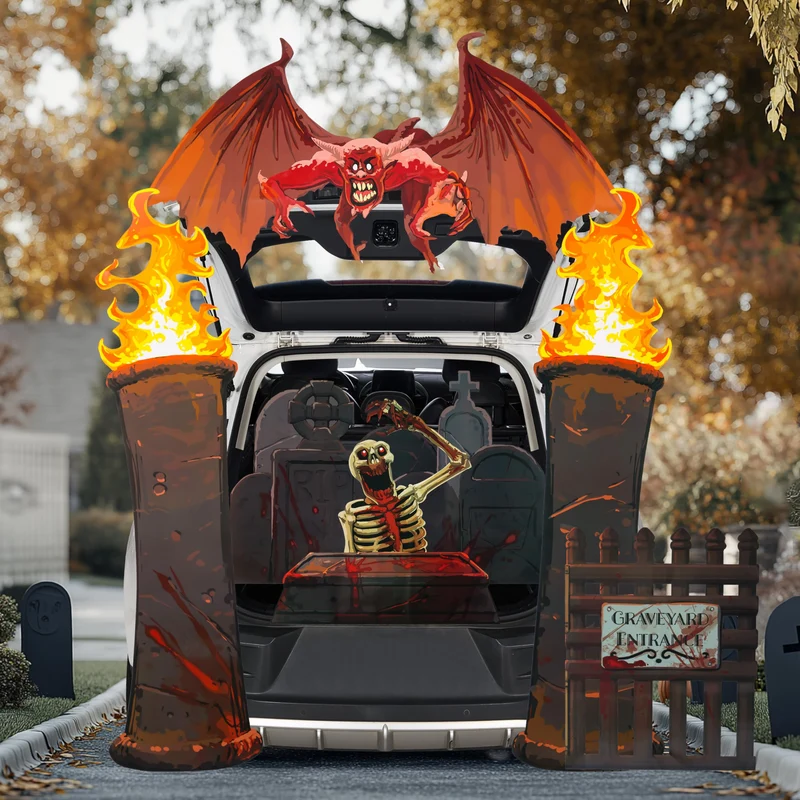 Halloween Cemetery Trunk or Treat Car Decorations Kit