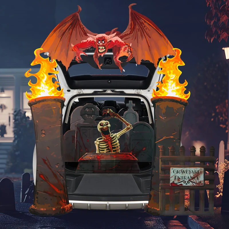 Halloween Cemetery Trunk or Treat Car Decorations Kit