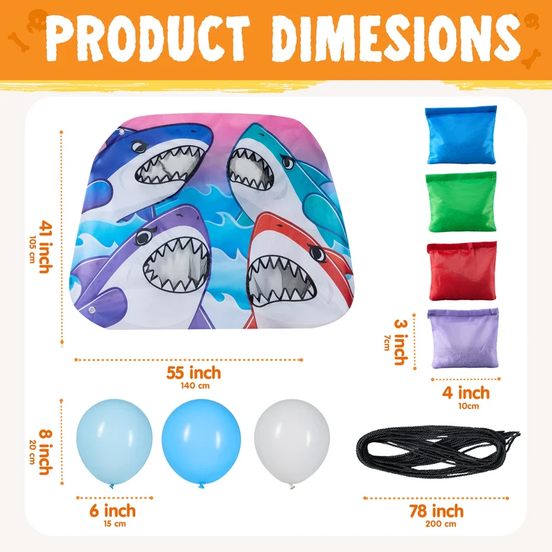 Shark Toss Game Theme Kit Halloween Trunk or Treat