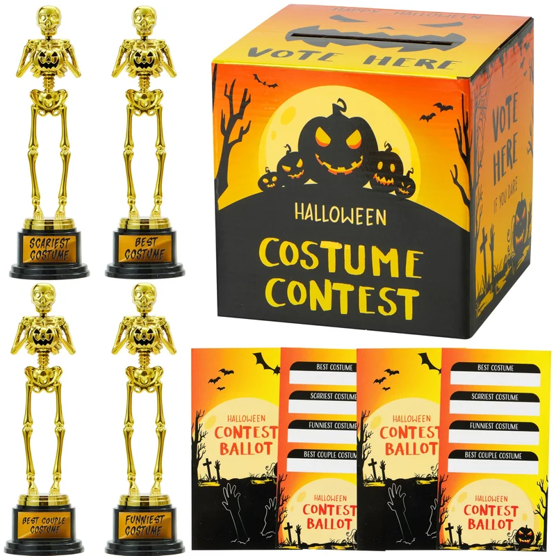 Halloween Costume Contest Ballot Card Box