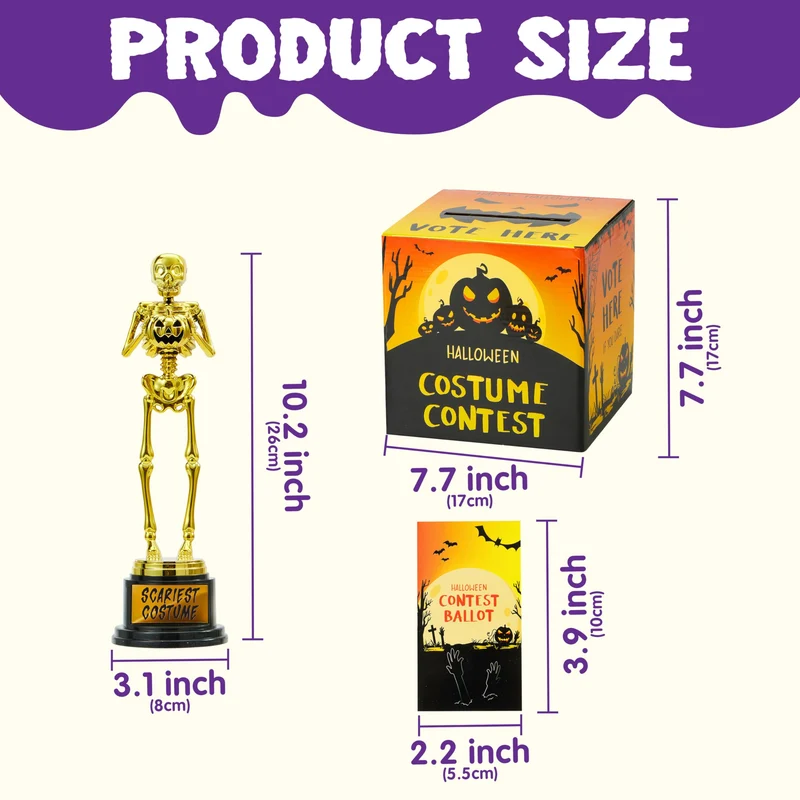 Halloween Costume Contest Ballot Card Box