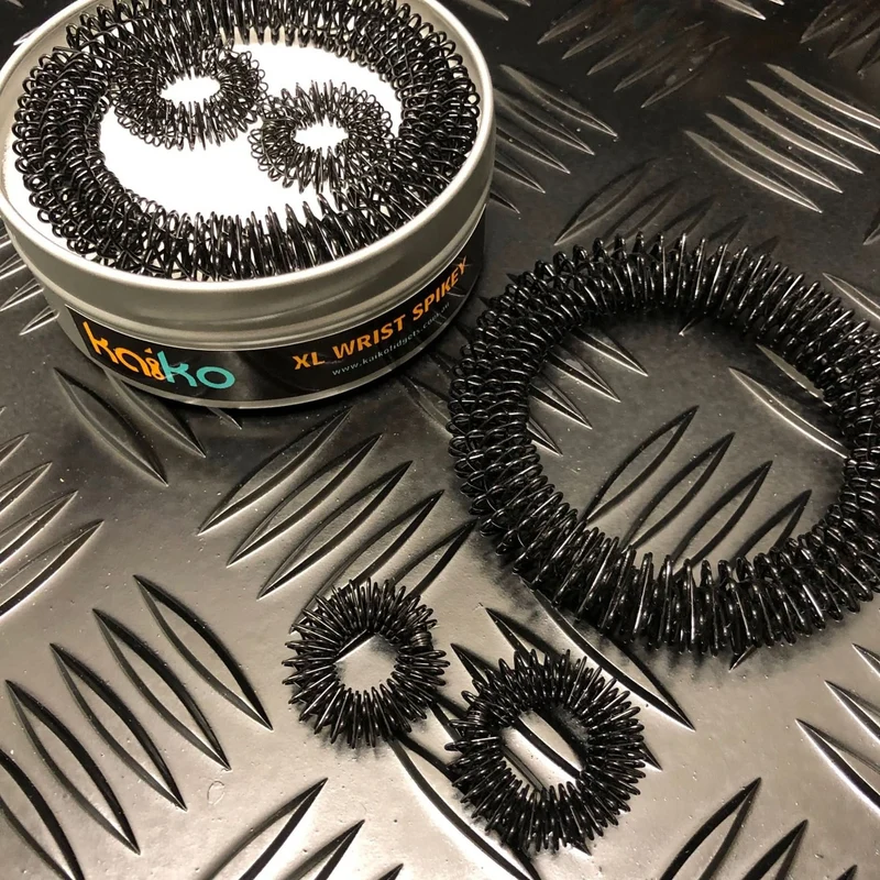 BLACK Set: Wrist & Finger Spikey Combo 3 pack