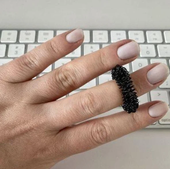 BLACK Set: Wrist & Finger Spikey Combo 3 pack