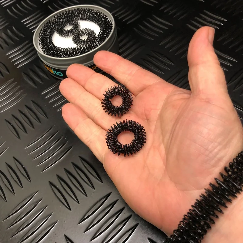 BLACK Set: Wrist & Finger Spikey Combo 3 pack