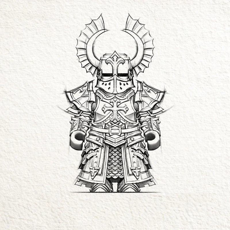 Crusader Buildable Military Figurine